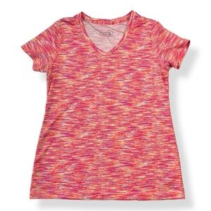 Be Inspired Activewear Top Womens Size‎ M Multicolor Short Sleeves